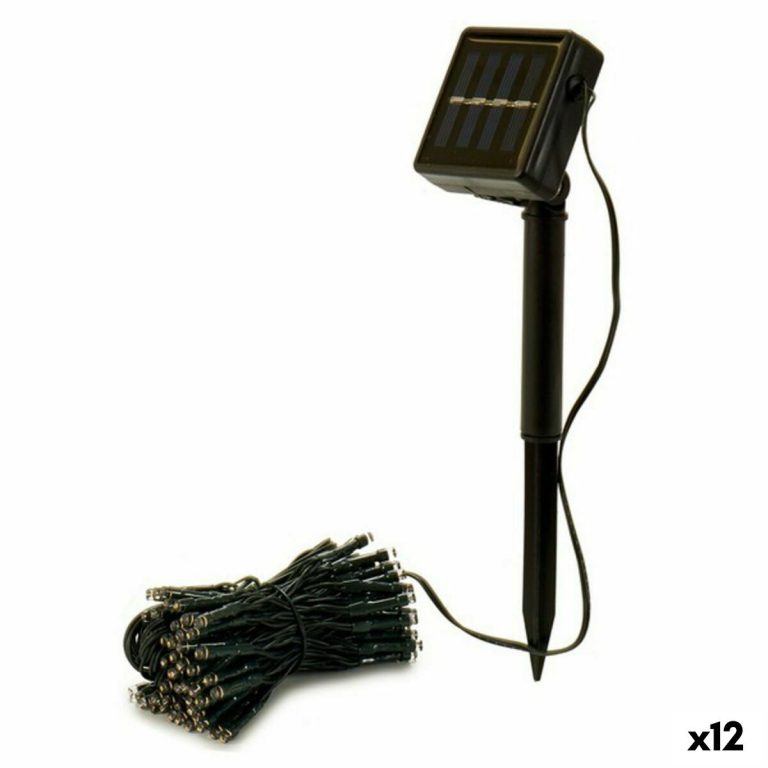 LED-lichtkrans Zwart 15 m Zon (12 Stuks)
