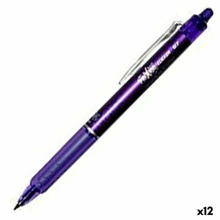 Pen Pilot Frixion Clicker Wisbare inkt Paars 0