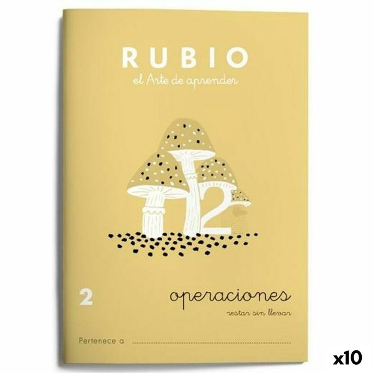 Wiskundeschrift Rubio Nº2 A5 Spaans 20 Lakens (10 Stuks)