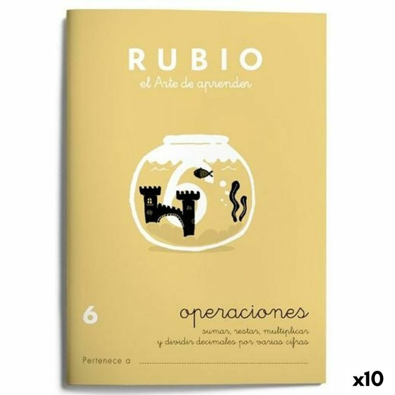 Wiskundeschrift Rubio Nº 6 A5 Spaans 20 Lakens (10 Stuks)