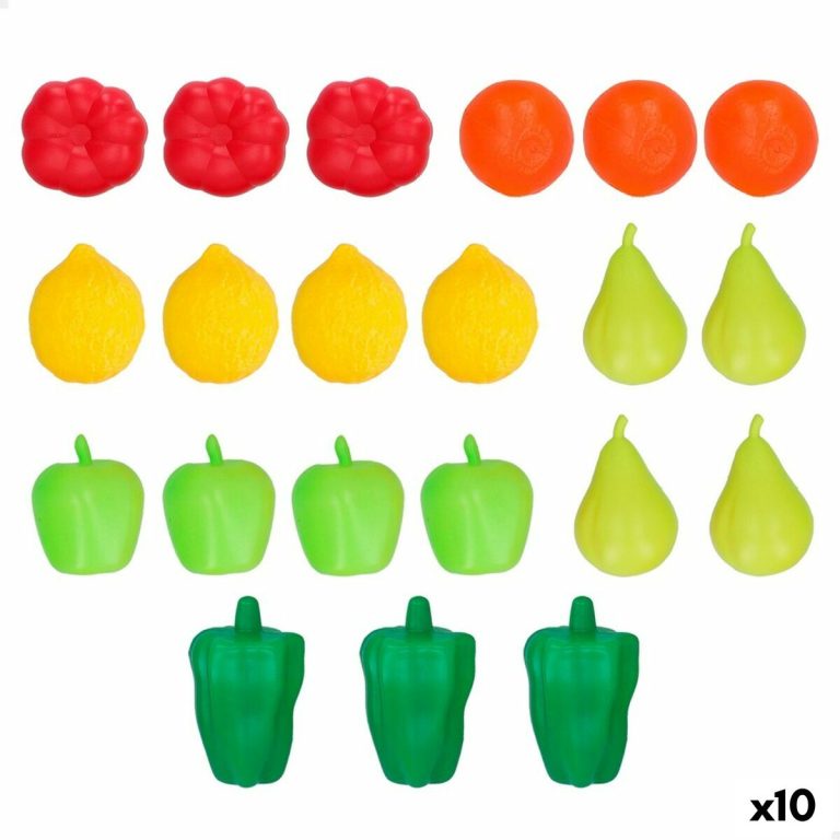 Eten speelgoedset Colorbaby 21 Onderdelen (10 Stuks)