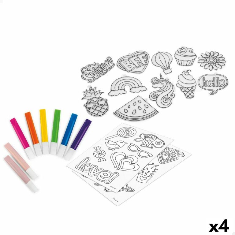 Knutselset Cra-Z-Art Stickers Plastic (4 Stuks)