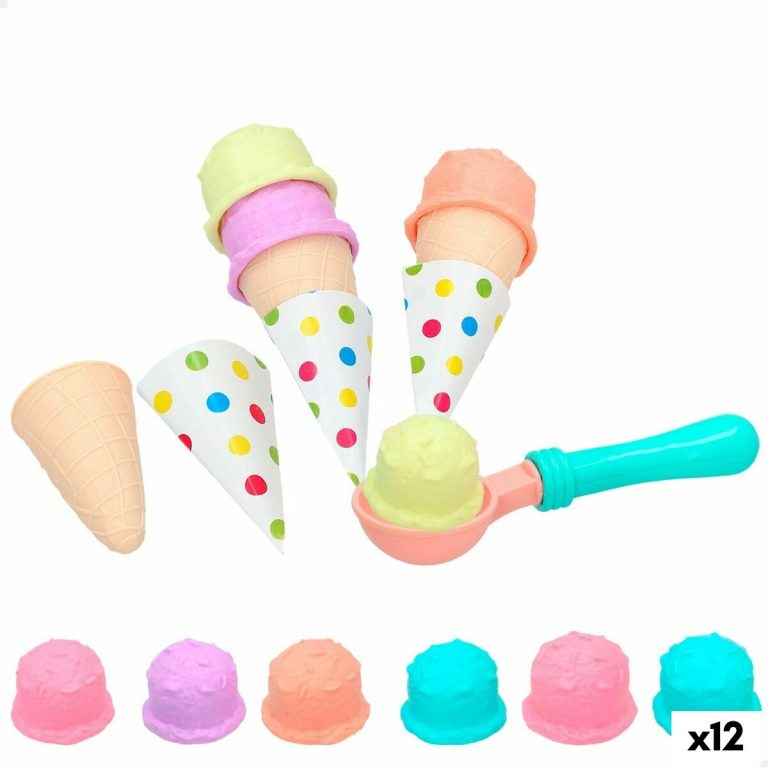 Eten speelgoedset Colorbaby IJs 17 Onderdelen (12 Stuks)