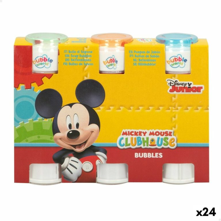 Bubble blower set Mickey Mouse 3 Onderdelen 60 ml (24 Stuks)