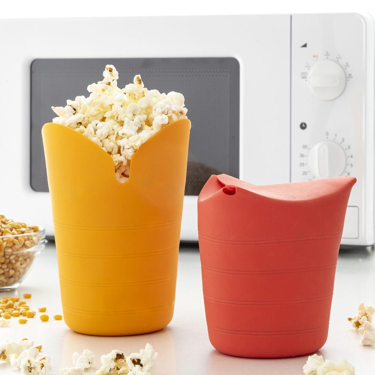 Inklapbare Siliconen Popcornpoppers Popbox InnovaGoods (Set van 2)