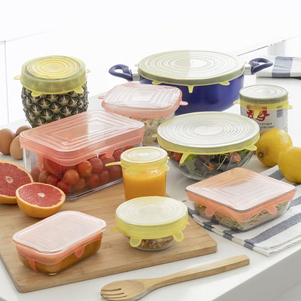 Set van 10 herbruikbare en aanpasbare keukendeksels Lilyd InnovaGoods