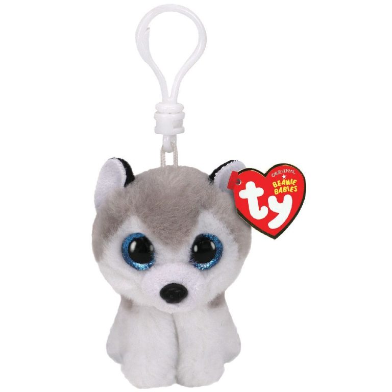 TY Beanie Babies Clip Husky Knuffel Buff 7 cm | Kopen bij Flickmyhouse