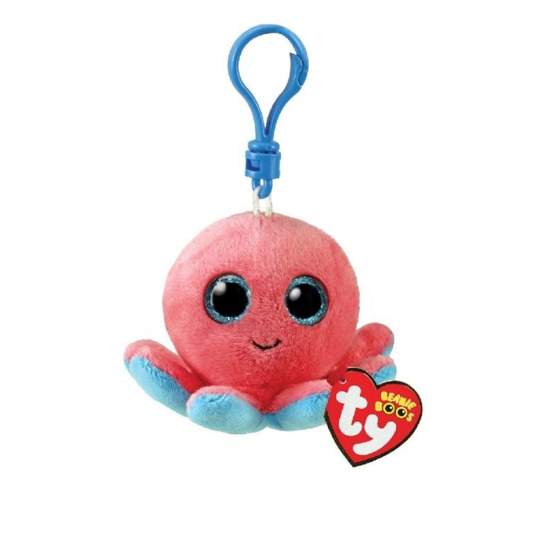 TY Beanie Boos Clip Knuffel Octopus Sheldon 7 cm | Kopen bij Flickmyhouse