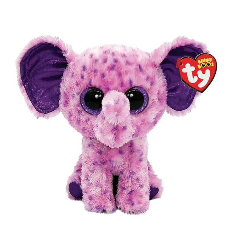 TY Beanie Boos Knuffel Olifant Eva 15 cm | Kopen bij Flickmyhouse