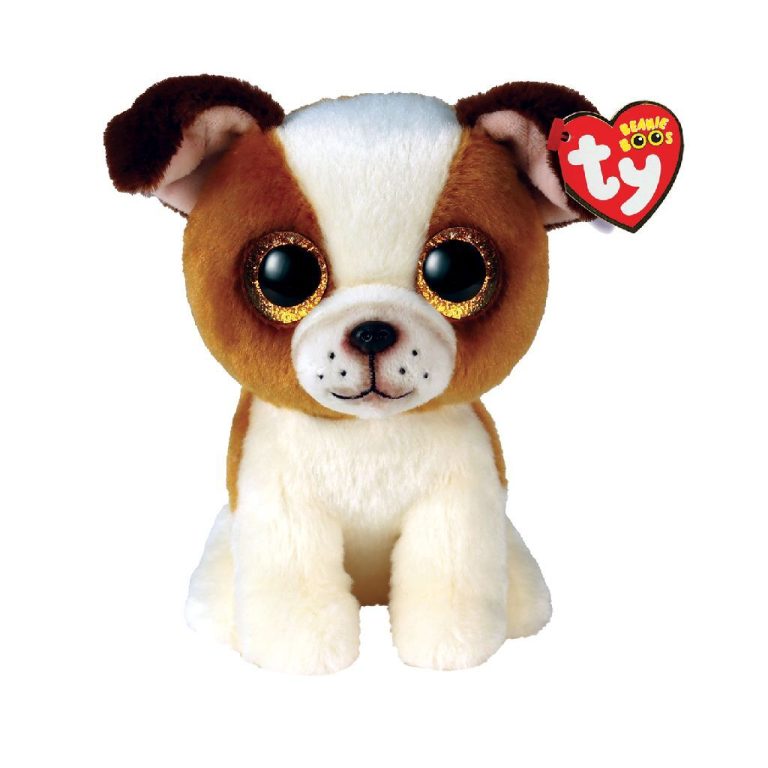 TY Beanie Boos Knuffel Buldog Hugo 15 cm | Kopen bij Flickmyhouse
