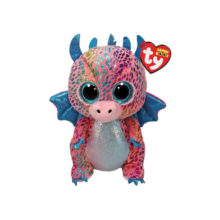TY Beanie Boos Knuffel Draak Flint 15 cm | Kopen bij Flickmyhouse