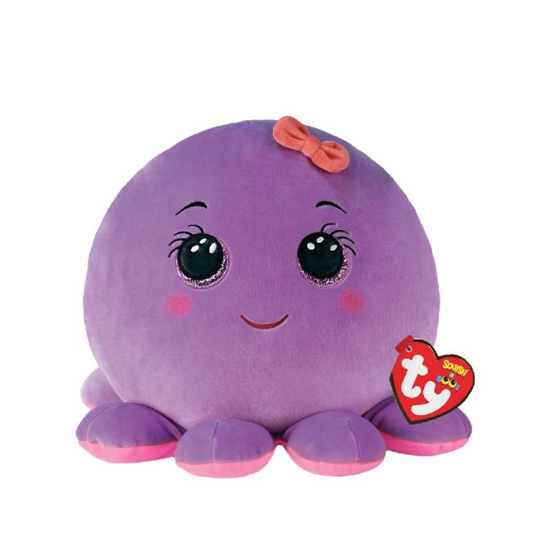 TY Squish a Boo Knuffelkussen Octopus Octavia 23x19x12 cm | Kopen bij Flickmyhouse