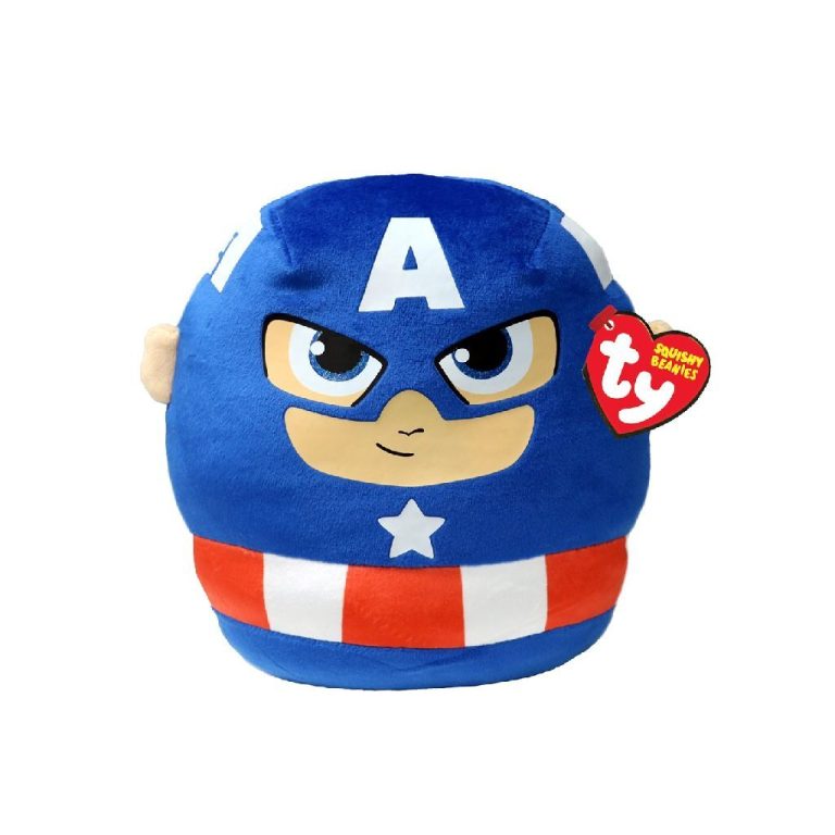 TY Squishy Beanies Knuffel Captain America 20 cm | Kopen bij Flickmyhouse
