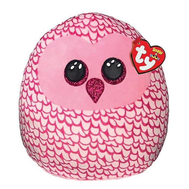 TY Squish A Boo Knuffelkussen Uil Pinky 23 cm | Kopen bij Flickmyhouse