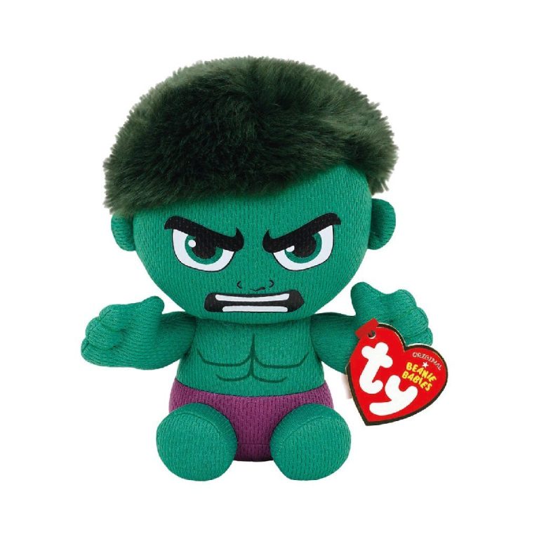 TY Beanie Babies Marvel Knuffel Hulk 15 cm | Kopen bij Flickmyhouse