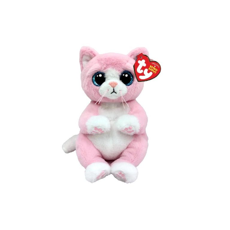 TY Beanie Babies Knuffel Kat Lillibelle 15 cm | Kopen bij Flickmyhouse