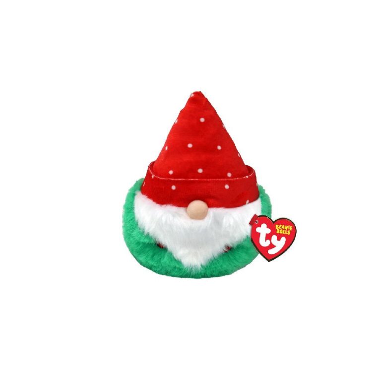 TY Teeny Puffies Christmas Gnome Red Hat 10cm | Kopen bij Flickmyhouse