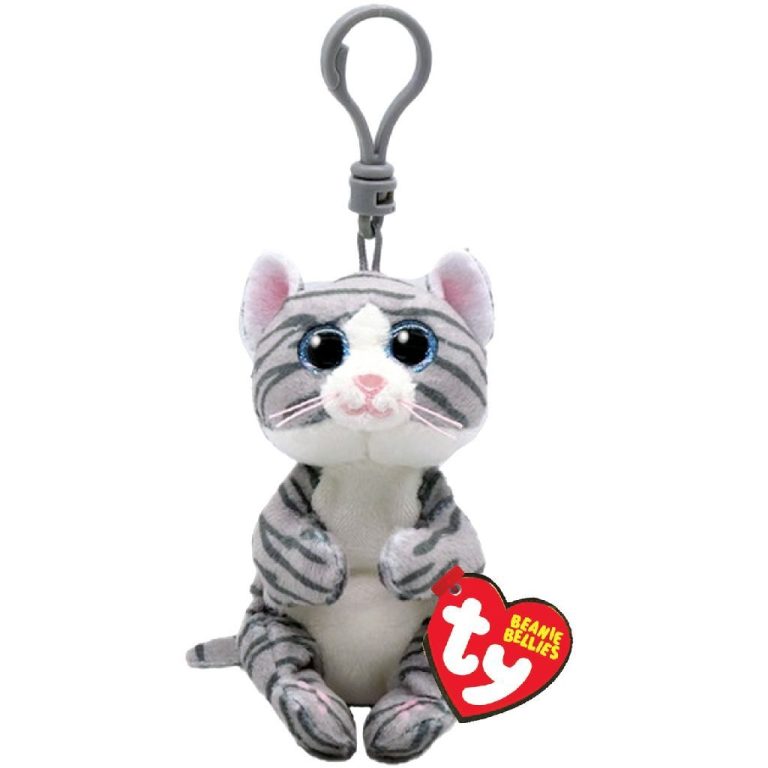 TY Beanie Babies Bellies Clip Knuffel Kat Mitzi 10 cm | Kopen bij Flickmyhouse