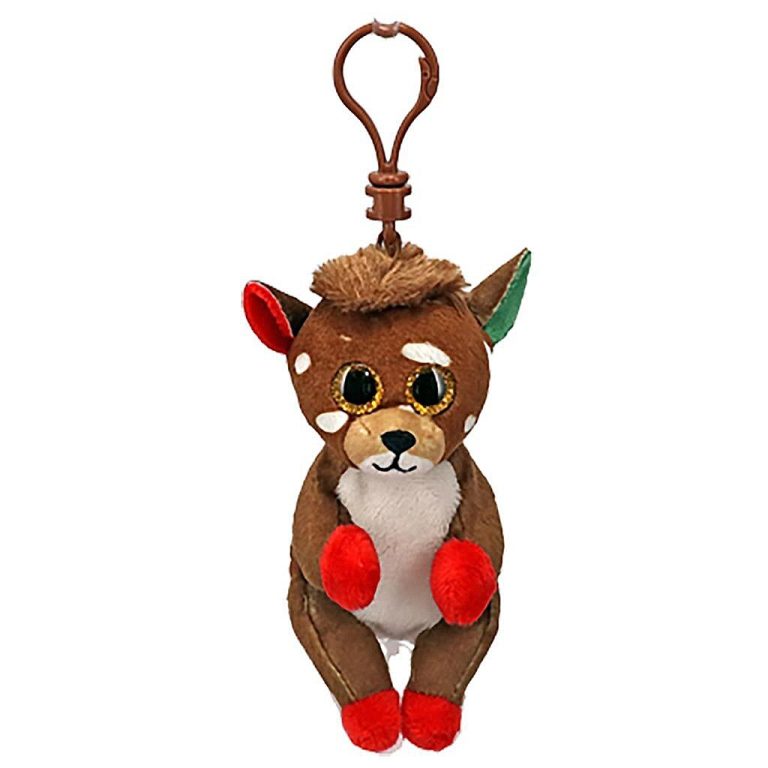 TY Beanie Boos Clip Knuffel Rendier Juno 7 cm | Kopen bij Flickmyhouse