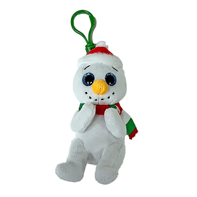 TY Beanie Boos Clip Knuffel Sneeuwman Brrrnard 7 cm | Kopen bij Flickmyhouse