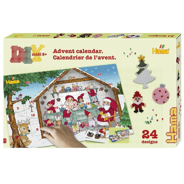 Hama Strijkkralen DIY Midi Adventkalender 5000 Stuks | Kopen bij Flickmyhouse