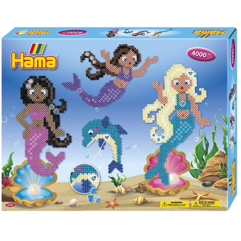 Hama Strijkkralen Zeemeerminnen Set 4000 Stuks Multicolor/Glitter | Kopen bij Flickmyhouse
