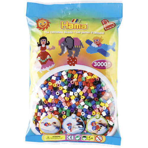 Hama Strijkkralen 3000 Stuks Primair | Kopen bij Flickmyhouse