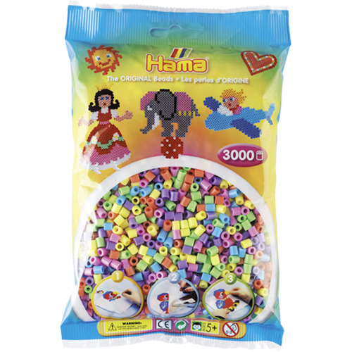 Hama Strijkkralen 3000 Stuks Pastel | Kopen bij Flickmyhouse
