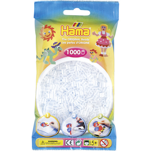 Hama Strijkkralen Hama 1000 Stuks Doorzichtig | Kopen bij Flickmyhouse