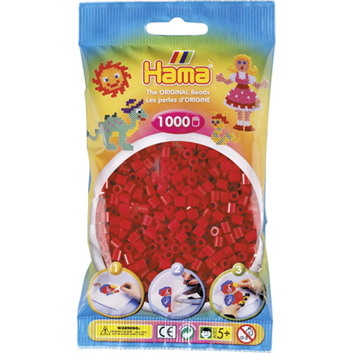 Hama Strijkkralen 1000 Stuks Donkerrood | Kopen bij Flickmyhouse