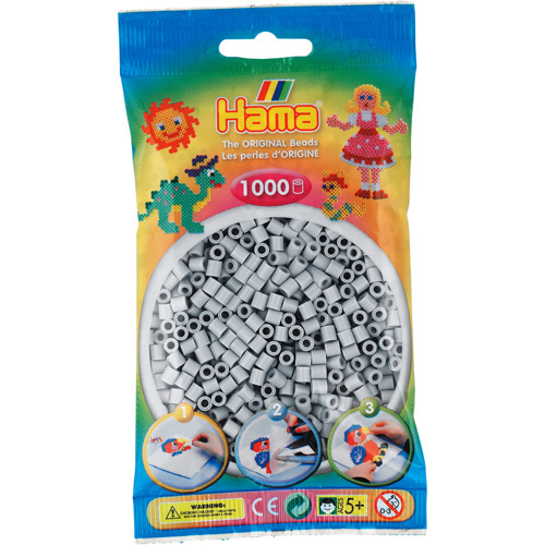 Hama Strijkkralen Licht Grijs 1000 Stuks | Kopen bij Flickmyhouse