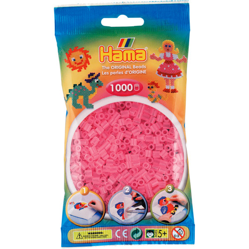 Hama Strijkkralen Roze Transparant 1000 Stuks | Kopen bij Flickmyhouse