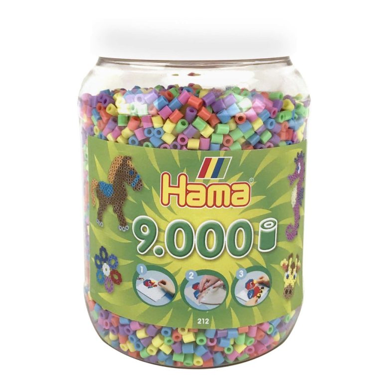 Hama Strijkkralen in Pot 9000 Stuks Pastel | Kopen bij Flickmyhouse