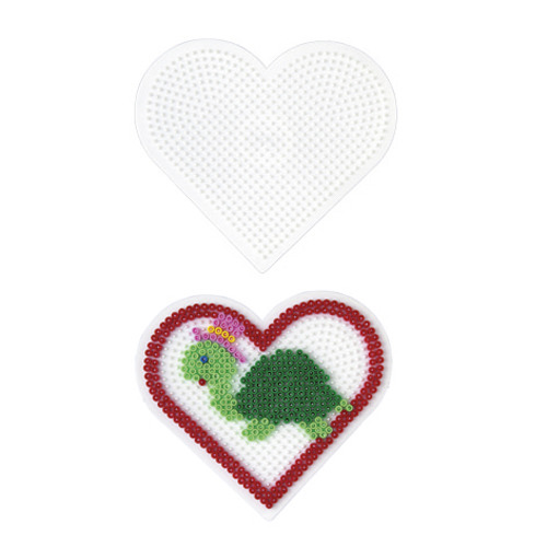 Hama Strijkkralen Grondplaat Hart Groot | Kopen bij Flickmyhouse
