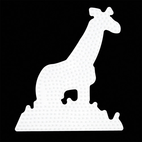 Hama Strijkkralen Grondplaat Giraffe Wit | Kopen bij Flickmyhouse