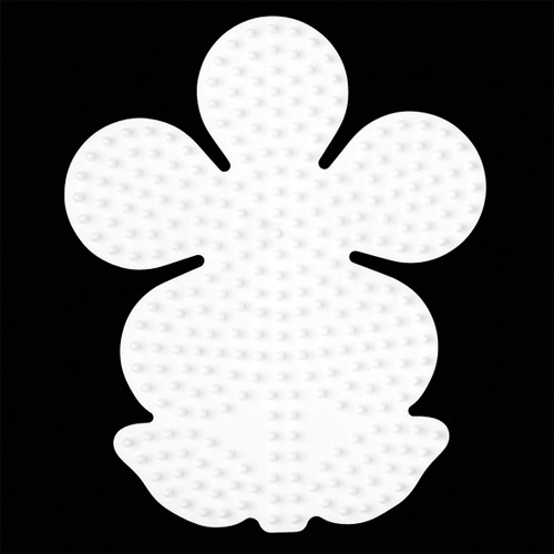 Hama Strijkkralen Grondplaat Bloem Wit | Kopen bij Flickmyhouse