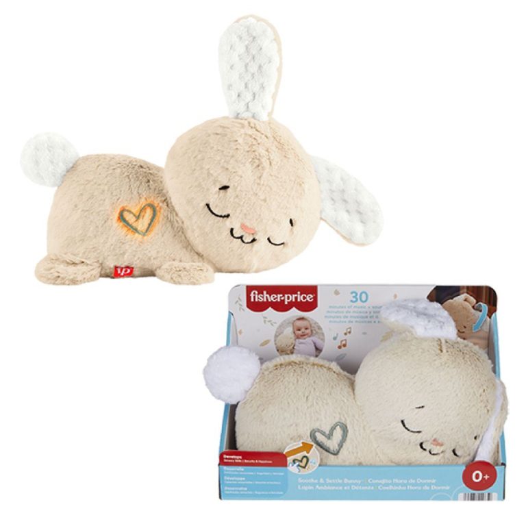 Fisher Price Soothe and Settle Knuffel Konijn + Licht en Geluid | Kopen bij Flickmyhouse