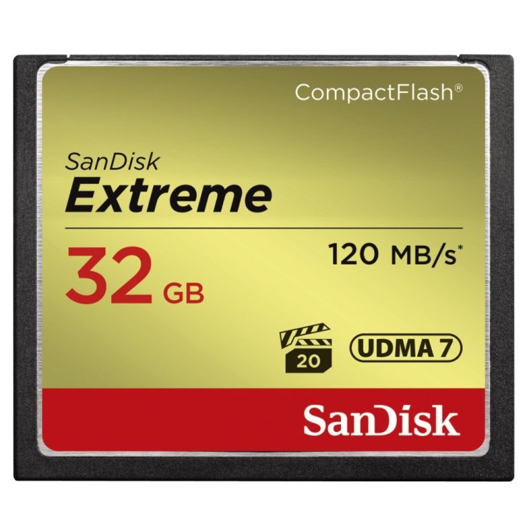 Sandisk CF Extreme 32GB 120MB/s Read 85MB/s Write | Kopen bij Flickmyhouse