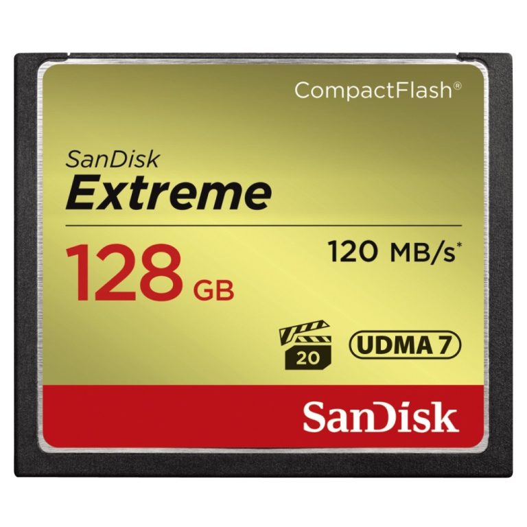 Sandisk CF Extreme 128GB 120MB/s Read 85MB/s Write | Kopen bij Flickmyhouse
