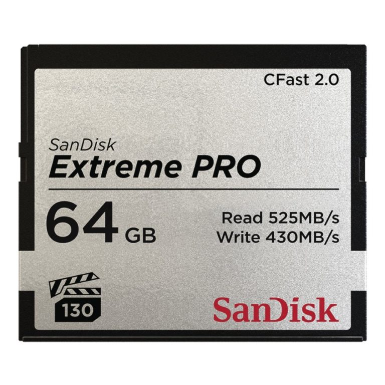 Sandisk Extreme Pro CFAST 2.0 64GB 525MB/s VPG130 | Kopen bij Flickmyhouse