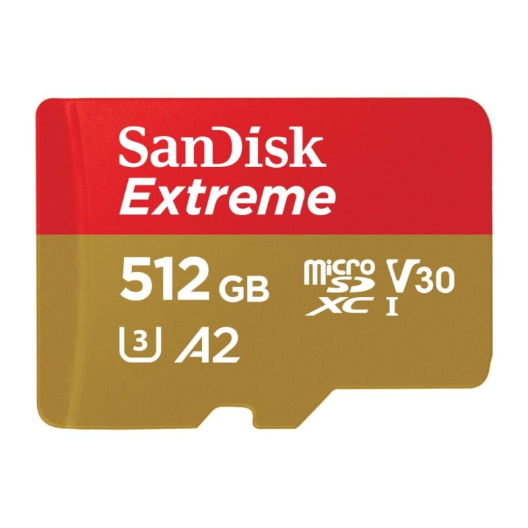 Sandisk MicroSDXC Extreme 512GB 190/130 Mb/s - A2 - V30 | Kopen bij Flickmyhouse