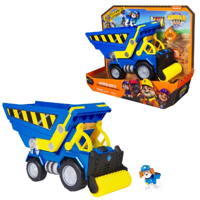 Paw Patrol Rubble and Crew Vuilniswagen + Licht en Geluid | Kopen bij Flickmyhouse
