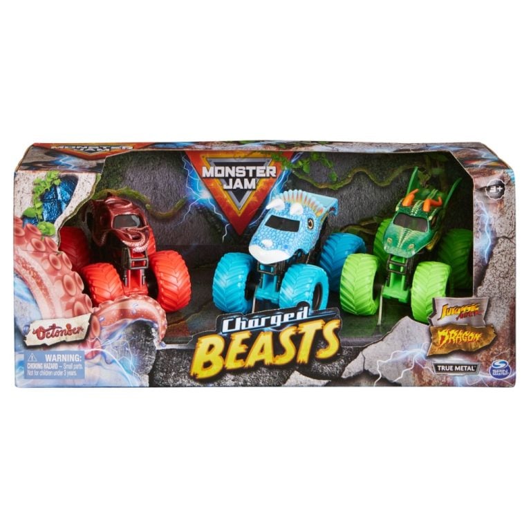 Monster Jam Charged Beasts 3-Pack 1:64 | Kopen bij Flickmyhouse