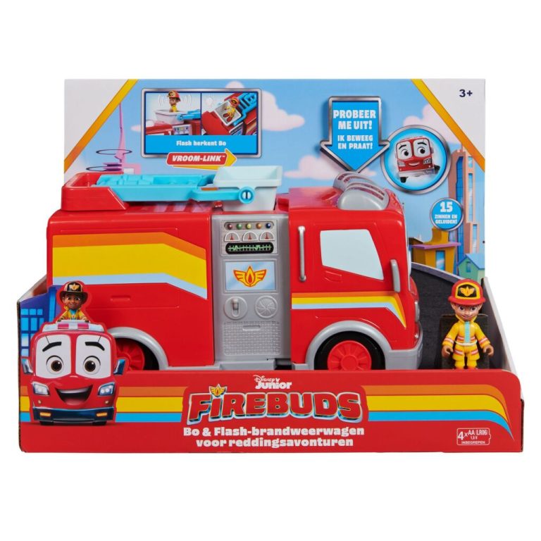 Disney Junior Firebuds Bo en Flash Brandweerwagen + Geluid | Kopen bij Flickmyhouse
