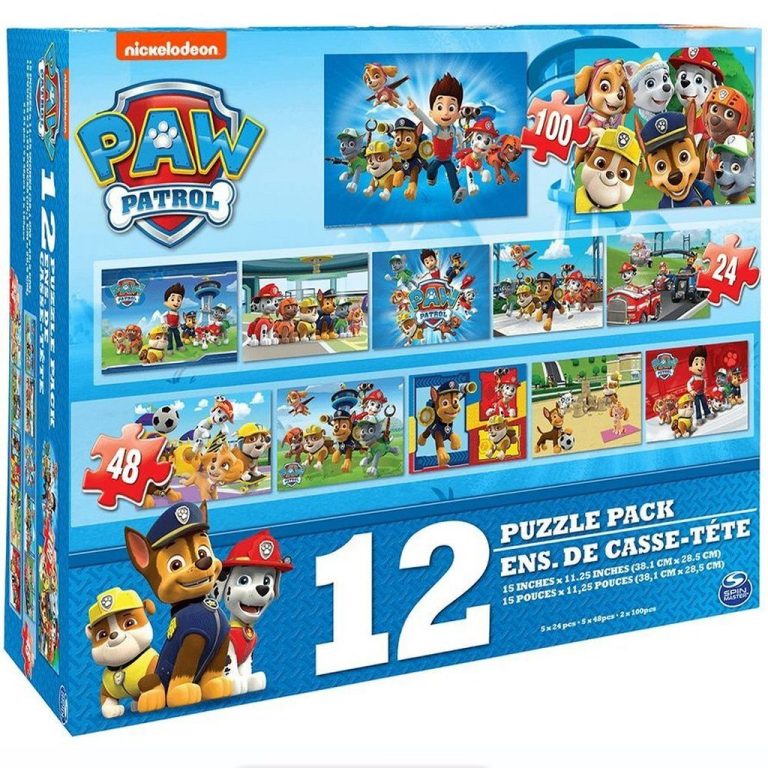 Paw Patrol 12in1 Puzzelset 25/48/100 Stukjes | Kopen bij Flickmyhouse