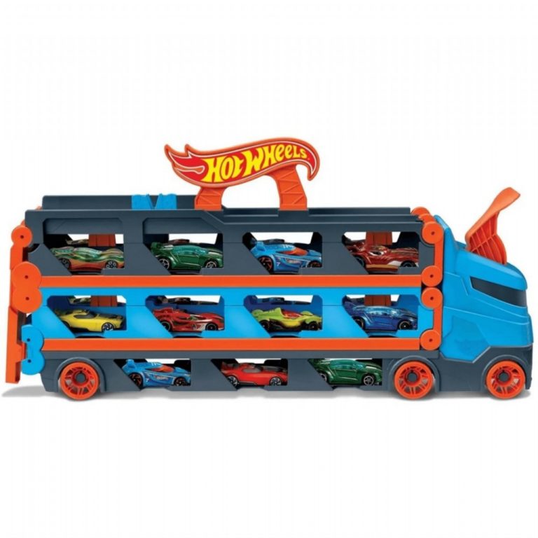 Hot Wheels Speedway Transportwagen + 3 Auto's | Kopen bij Flickmyhouse