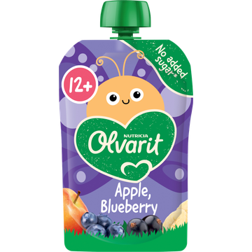 Olvarit Knijpfruit Appel Blauwe Bes 12+ Maanden 100 g bij Jumbo | Flickmyhouse
