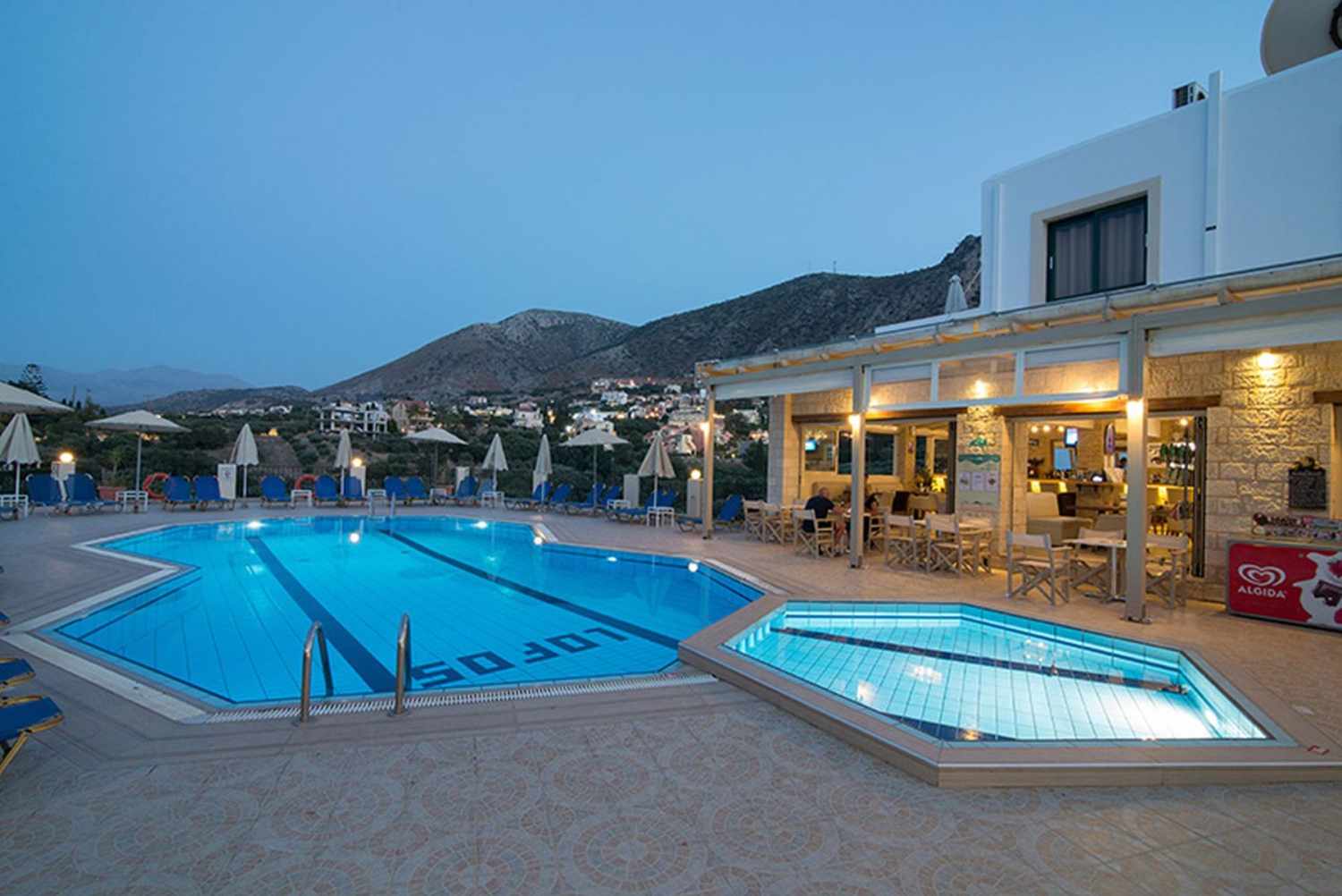 LiggingDit verblijf bevindt zich in Piskopiano