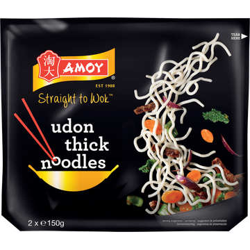 Amoy Udon Thick Noodles 300 g bij Jumbo | Flickmyhouse