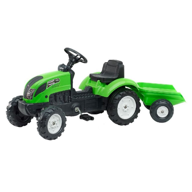 Falk Country Farmer Tractor + Aanhanger 123x42x53 cm Groen | Kopen bij Flickmyhouse